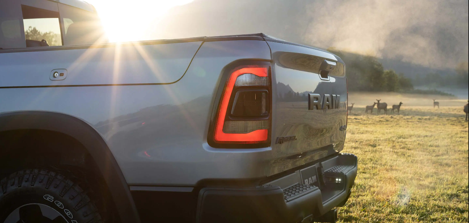 2023 RAM 1500 truckbed in the sunlight